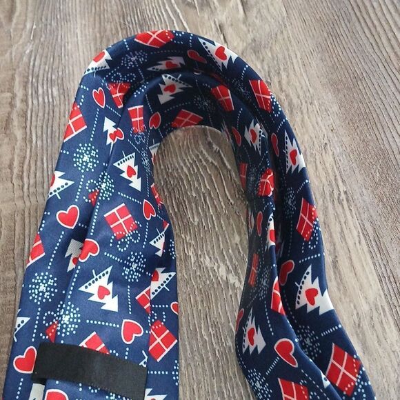 Christmas Necktie Christmas Party Fun Christmas Theme Print Tie Christmas trees - Picture 6 of 6